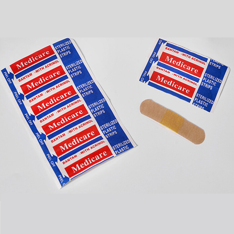 100 tk/komplekt Sidemega hädaabi esmaabi sideplaaster Mittekootud kangast veekindel hingav steriilne haavapasta Medic Band Aid