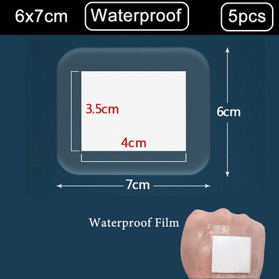 5 tk Äärisega guazepadjandiga steriliseeritud haavaplaaster veekindel kleepuv haavaplaastri sideme kleebis Kodu reisi esmaabikomplekt