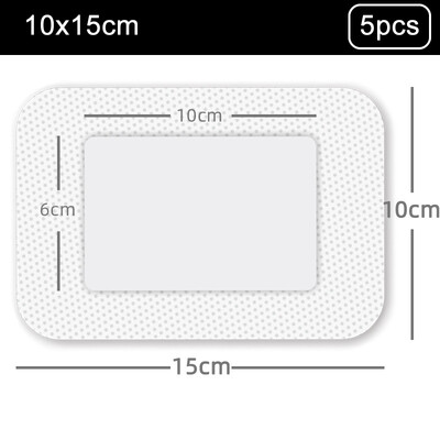 5 tk Äärisega guazepadjandiga steriliseeritud haavaplaaster veekindel kleepuv haavaplaastri sideme kleebis Kodu reisi esmaabikomplekt