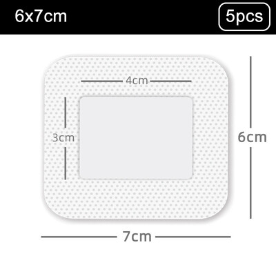 5 tk Äärisega guazepadjandiga steriliseeritud haavaplaaster veekindel kleepuv haavaplaastri sideme kleebis Kodu reisi esmaabikomplekt