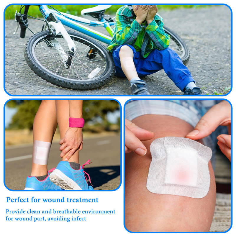 5 tk Äärisega guazepadjandiga steriliseeritud haavaplaaster veekindel kleepuv haavaplaastri sideme kleebis Kodu reisi esmaabikomplekt