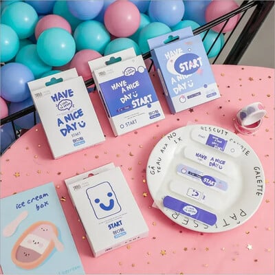 20 tk/karp Cartoon avokaado mustriga abivahend beebidele õuespordiks meditsiinilise plaastri kleepuv hingav esmaabi side