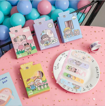 20 tk/karp Cartoon avokaado mustriga abivahend beebidele õuespordiks meditsiinilise plaastri kleepuv hingav esmaabi side