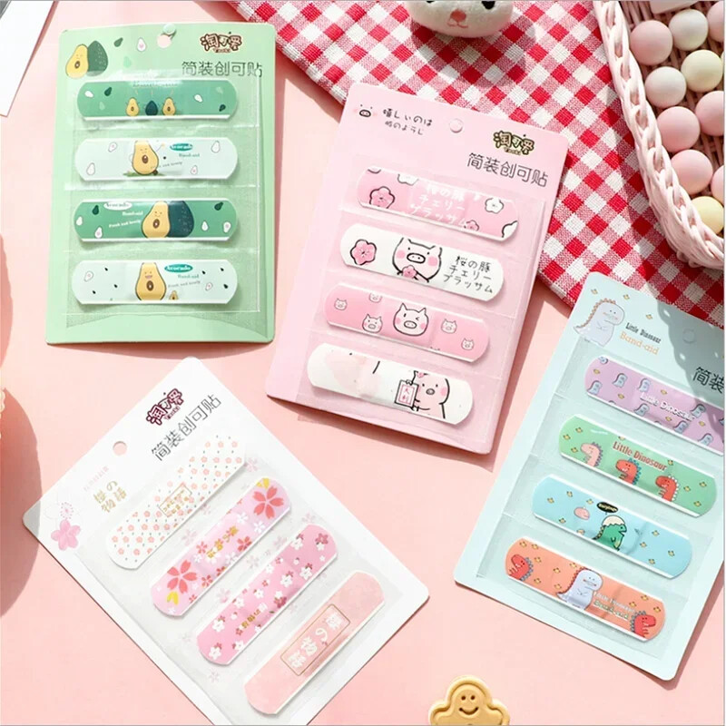 20 tk/karp Cartoon avokaado mustriga abivahend beebidele õuespordiks meditsiinilise plaastri kleepuv hingav esmaabi side