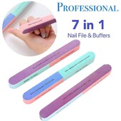 Professzionális 6 oldalas polírozó körömreszelő / polírozó pedikűr / manikűr körömblokk tartozékok Mosható csiszoló csiszolás Nai J6d7