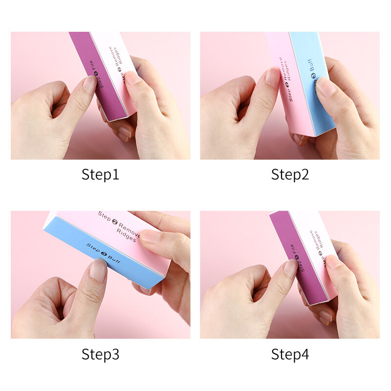 Four Sides Nail Art Puffer Brusni blok Buffs Profesionalne turpije za nokte Alati za poliranje Pedikura Pribor za manikuru