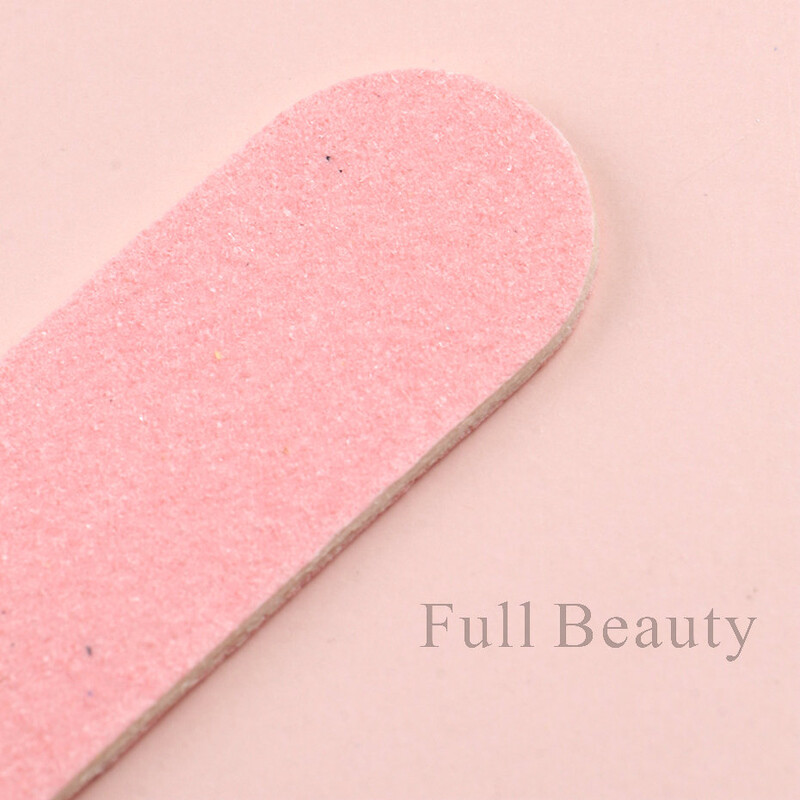 50/100 komada Set mini drvenih turpija za nokte 180/240 Trimer pufer trake Ružičasto plave brusne polirane turpije za nokte Alat za manikuru LAMNST