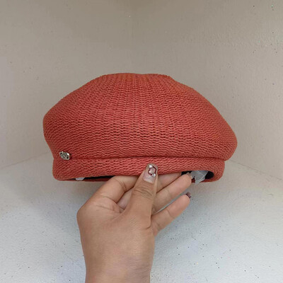 Vászon svájcisapka nőknek 2023 nyári vékony légáteresztő formatervezés gombás sapka sokoldalú temperamentum festő sapka