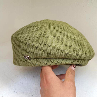 Vászon svájcisapka nőknek 2023 nyári vékony légáteresztő formatervezés gombás sapka sokoldalú temperamentum festő sapka