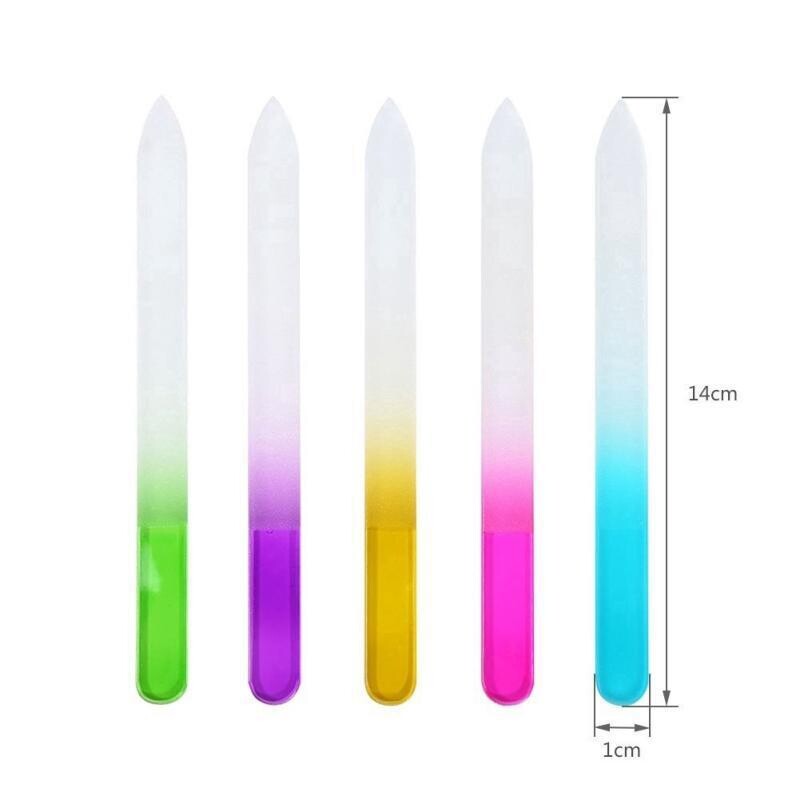 4 vnt. cyrstal stiklo nagų dildė Patvari šlifavimo šlifavimo popierius poliravimo dildė manikiūro nagų dailės priedai