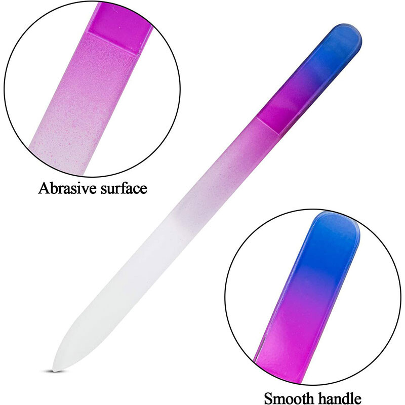 4 vnt. cyrstal stiklo nagų dildė Patvari šlifavimo šlifavimo popierius poliravimo dildė manikiūro nagų dailės priedai