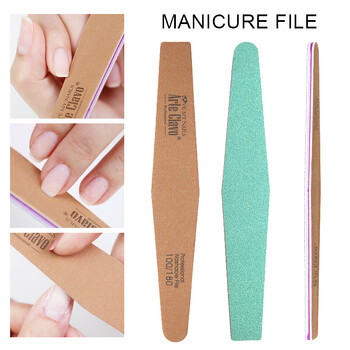 Arte Clavo 1Pcs Nail File Buffer Διπλής όψης 100 180 Nail Trining Grinding Polishing Professional Nail Art Tool