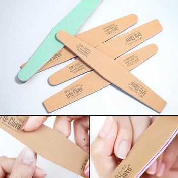 Arte Clavo 1Pcs Nail File Buffer Διπλής όψης 100 180 Nail Trining Grinding Polishing Professional Nail Art Tool