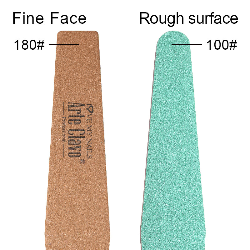 Arte Clavo 1 kom pufer za nokte dvostrani 100 180 brušenje noktiju brušenje poliranje profesionalni alat za nail art