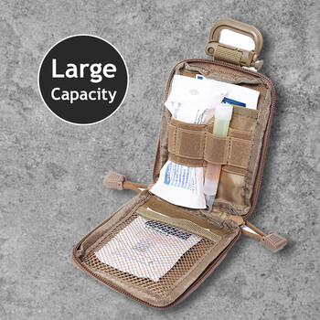 Tactical Molle EDC Pouch Медицински комплекти за първа помощ Органайзер Тактически портфейл Малка чанта Аксесоари за лов на открито Жилетка Оборудване