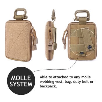 Tactical Molle EDC Pouch Медицински комплекти за първа помощ Органайзер Тактически портфейл Малка чанта Аксесоари за лов на открито Жилетка Оборудване