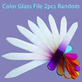 2 vnt 14 cm patvarios krištolo stiklo dildės Nagų dailės dildės manikiūro prietaisas buferis salono nagai blizgantys manikiūro pedikiūro įrankiai