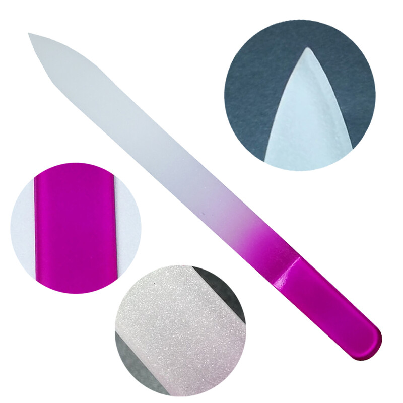 2 vnt 14 cm patvarios krištolo stiklo dildės Nagų dailės dildės manikiūro prietaisas buferis salono nagai blizgantys manikiūro pedikiūro įrankiai