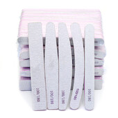 10 komada Sive turpije za nokte 100 180 Profesionalna manikura Alat za UV gel lak za nokte 2-strana upotreba za kućnu i osobnu brusnu ploču Savjeti