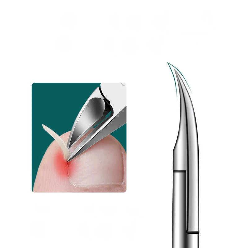 Pirštų nagų kirpimo mašinėlės įaugusių kojų nagų įrankis Profesionalus storų nagų negyvos odos nešvarumų valiklis Super Sharp Curved Blade nagų įrankis