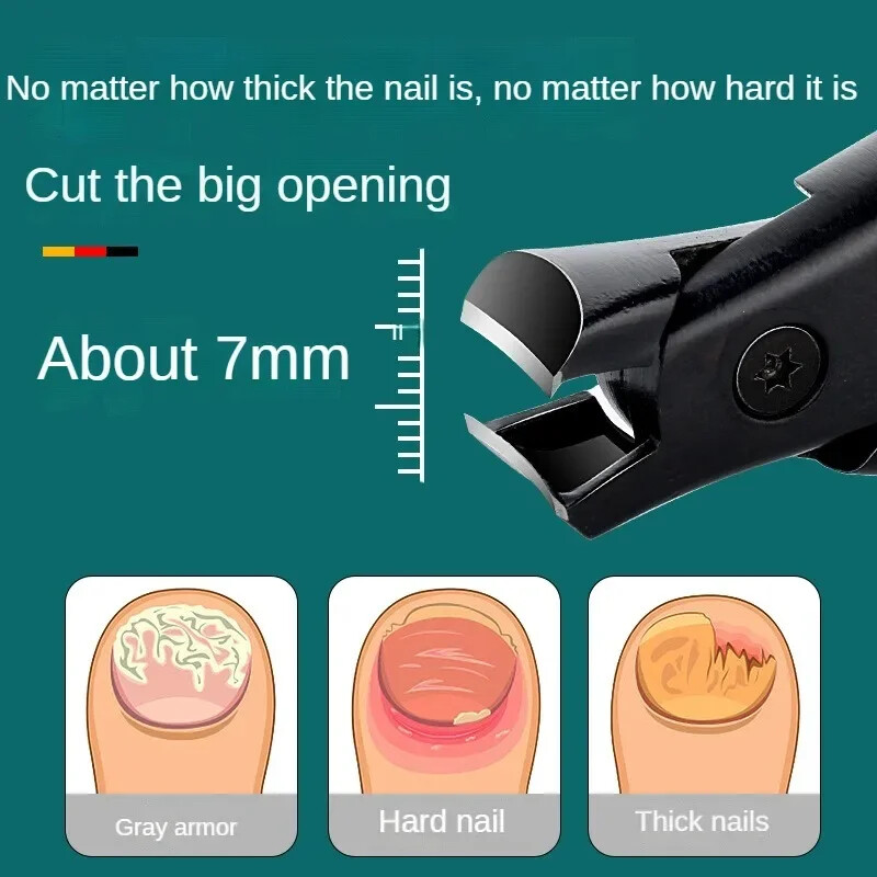 Nove škare za nokte protiv prskanja velike, debele, tvrde posebne škare za nokte Dijagonalna kliješta Škare za nokte Alati za kućansku manikuru