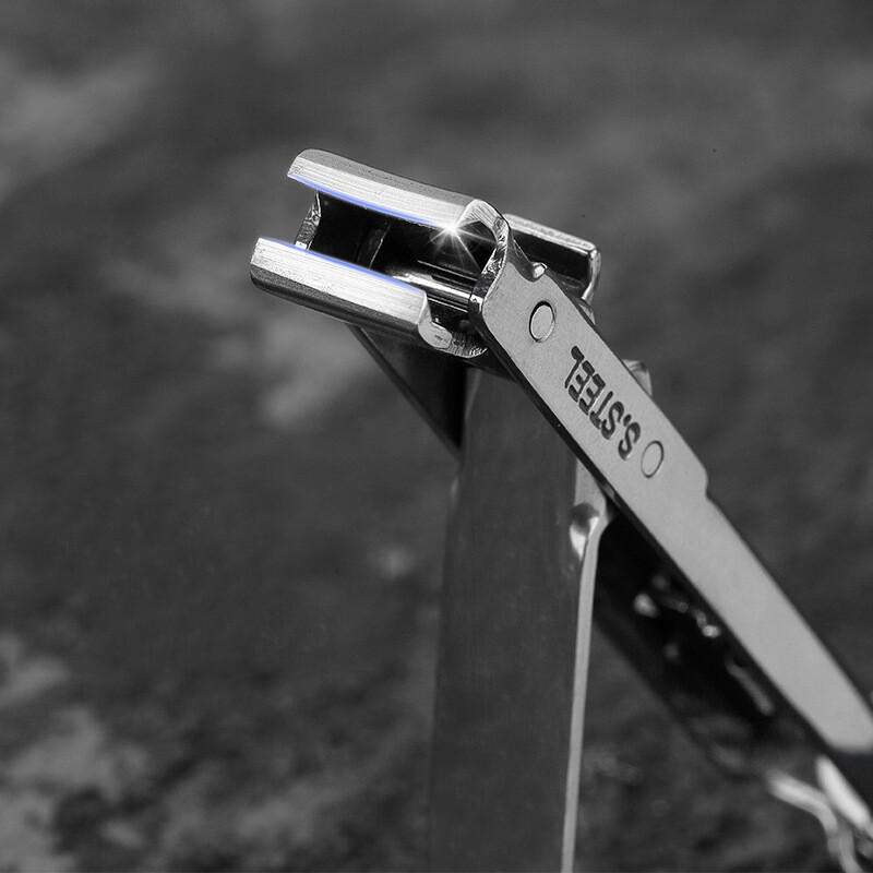 1PC Sklopivi 0,5 cm ultratanki prijenosni rezač za nokte od nehrđajućeg čelika Trimer Škare za manikuru Pedikura Alat za škare za nokte