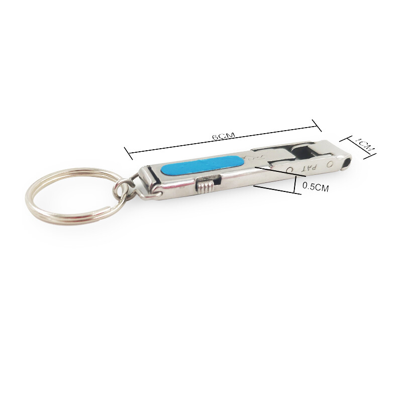 1PC Sklopivi 0,5 cm ultratanki prijenosni rezač za nokte od nehrđajućeg čelika Trimer Škare za manikuru Pedikura Alat za škare za nokte