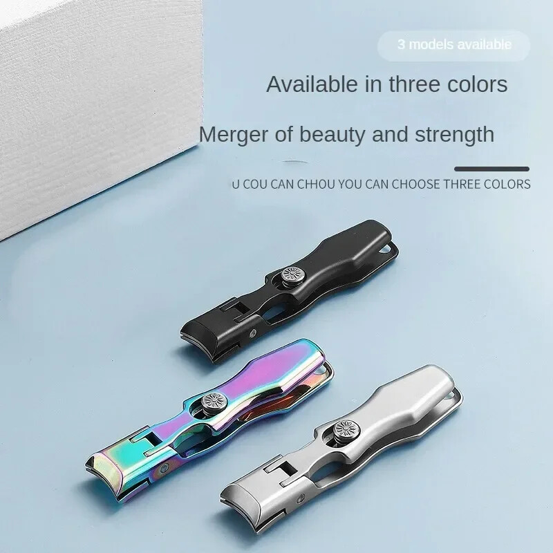 Φορητό νυχοκόπτη Εξαιρετικά αιχμηρό νυχοκόπτη από ανοξείδωτο ατσάλι Ψαλίδι νυχιών με φαρδύ άνοιγμα σαγονιού Μανικιούρ κατά των πιτσιλιών