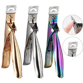 3 spalvų U Word kirpimo nagų dailės kirpimo mašinėlės prancūziškos netikros nagų antgaliai kraštų pjaustyklės nerūdijančio plieno žirklės „pasidaryk pats“ manikiūro įrankis