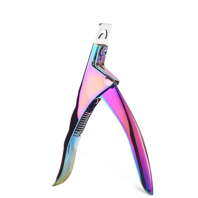 3 spalvų U Word kirpimo nagų dailės kirpimo mašinėlės prancūziškos netikros nagų antgaliai kraštų pjaustyklės nerūdijančio plieno žirklės „pasidaryk pats“ manikiūro įrankis