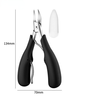 Hajlított körömvágó nagy nyílással, háromszoros fröccsenésmentes tárolással Körömvágó olló idősek vastag lábkörméhez Nagy teherbírás
