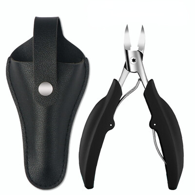 Hajlított körömvágó nagy nyílással, háromszoros fröccsenésmentes tárolással Körömvágó olló idősek vastag lábkörméhez Nagy teherbírás