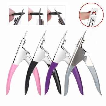 Fake Nail Cutter Type U Word False Tips Επαγγελματικά νυχοκόπτες ίσιες κοπτικές άκρες Μανικιούρ πένσα γκιλοτίνα νυχιών