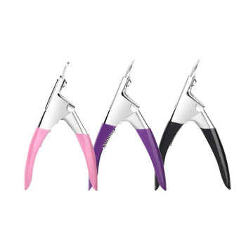 Fake Nail Cutter Type U Word False Tips Επαγγελματικά νυχοκόπτες ίσιες κοπτικές άκρες Μανικιούρ πένσα γκιλοτίνα νυχιών