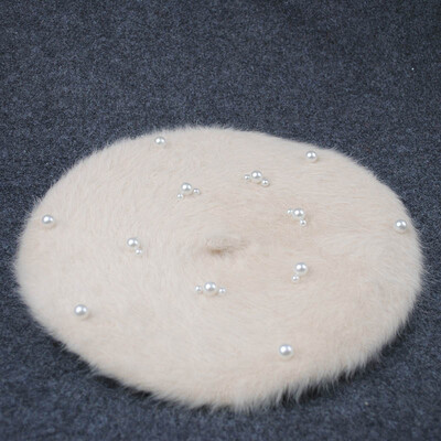 Νέο Χριστουγεννιάτικο δώρο Χριστουγέννων Mickey Ear Beret Rabbit Fur Girls Γυναικείο καπέλο καλλιτέχνη Χριστουγέννων για το φθινόπωρο χειμώνα