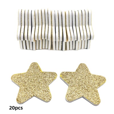 20 τεμ. Χριστουγεννιάτικη λίμα νυχιών Star Design Files Nail Art Files Gel Polisher Block Washable Buffer Professional Polisher Blocks