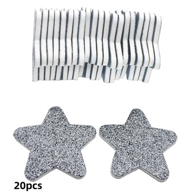 20 τεμ. Χριστουγεννιάτικη λίμα νυχιών Star Design Files Nail Art Files Gel Polisher Block Washable Buffer Professional Polisher Blocks