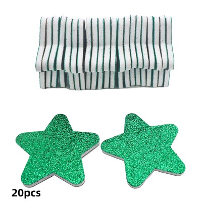 20 τεμ. Χριστουγεννιάτικη λίμα νυχιών Star Design Files Nail Art Files Gel Polisher Block Washable Buffer Professional Polisher Blocks