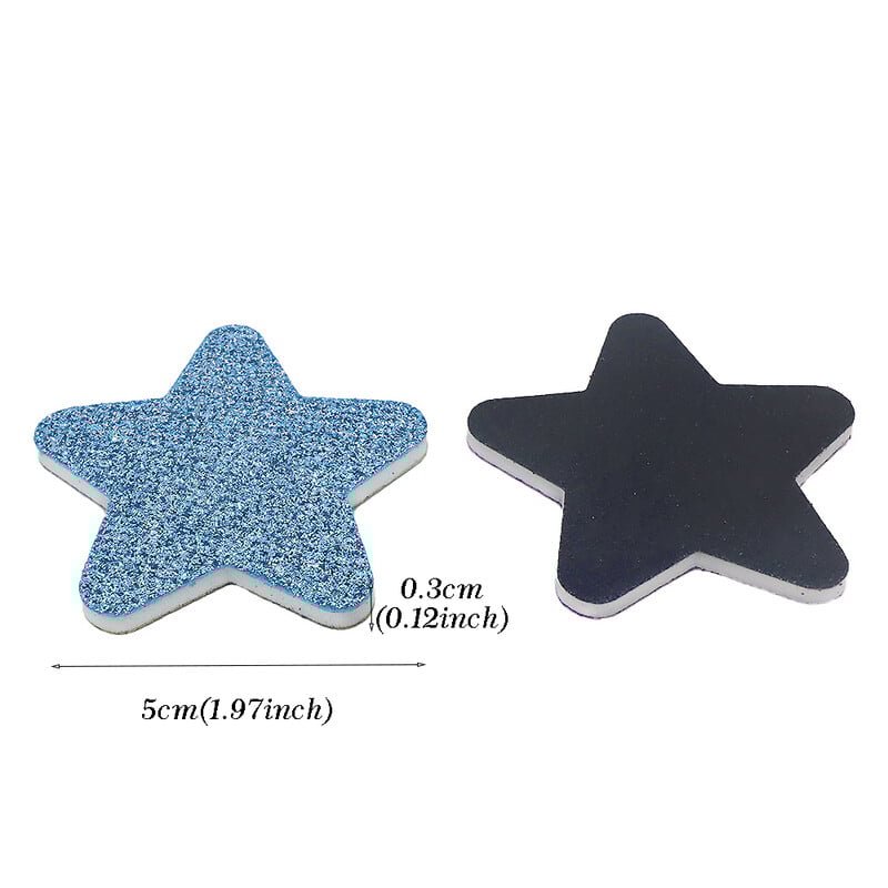 20 τεμ. Χριστουγεννιάτικη λίμα νυχιών Star Design Files Nail Art Files Gel Polisher Block Washable Buffer Professional Polisher Blocks