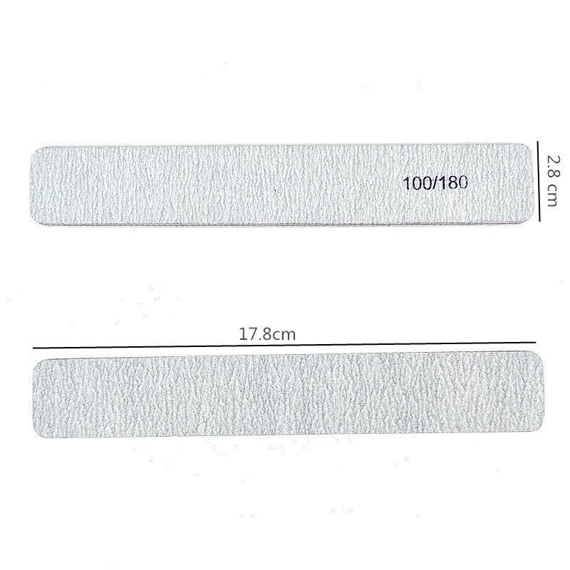 5 tk/partii küüneviil 100/180 plokkhall sirge servaga pulk küünte lihvimispuhver maniküür küüneviilid salong Glitter küünekunsti tööriistad