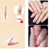 1 τμχ Πτυσσόμενη λίμα νυχιών Μεταλλική από ανοξείδωτο ατσάλι Διπλωμένη ροζ επιδερμίδα Lime A Professionel Tool Files