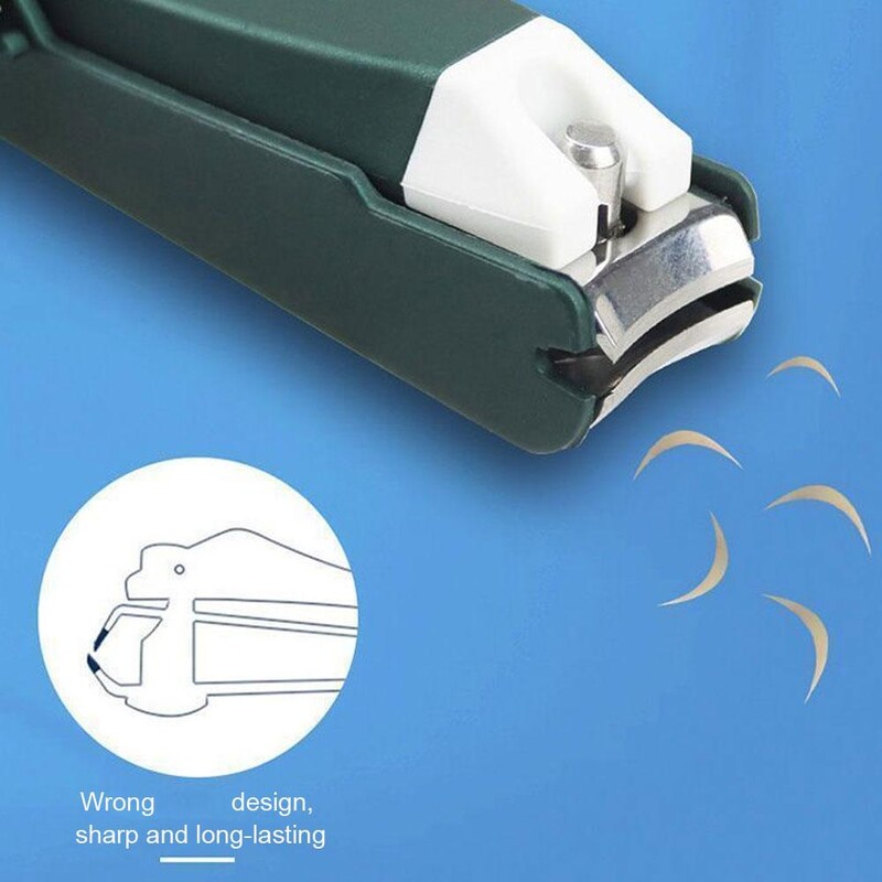 Nagyítós körömvágók Kiváló minőségű fröccsenésgátló rozsdamentes acél köröm időseknek S1H2