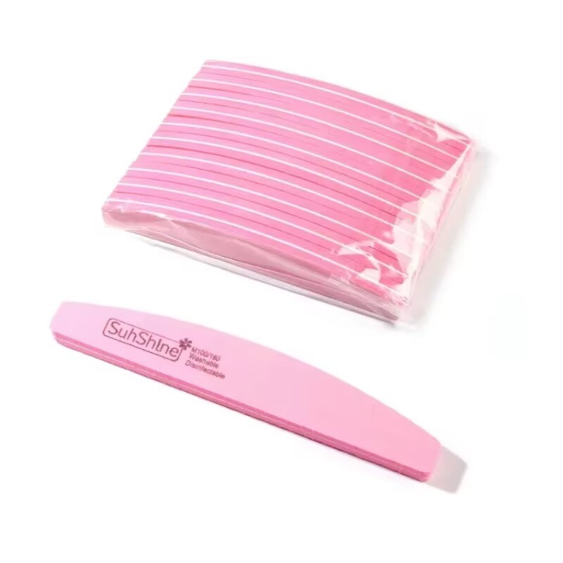 10 vnt. Dvipusės nagų dildės blokeliai Spalvingi kempinės nagų lakas Buffing Šlifavimo Buferinės juostelės Poliravimas Pedikiūras Manikiūro nagai