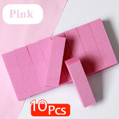 Rozā pulēšana Slīpēšanas vīles Bloku pedikīrs Manikīra kopšana Sponge Nail Art Buffer Grindig Pulēšana Nesāpina nagu mākslas rīki