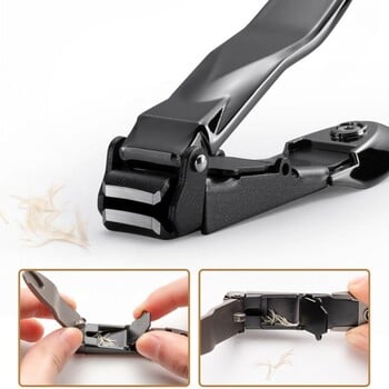 Σετ νυχοκόπτη Λίμα από ανοξείδωτο ατσάλι Anti Splash Finger Cutter Εργαλείο μανικιούρ Designer Catcher Ingrown Toenail Scissors Pedicure