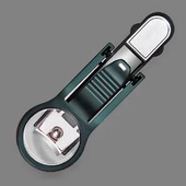 Φορητό ψαλίδι νυχιών Ψαλίδι νυχιών με μεγεθυντικό φακό Πρακτικό νυχοκόπτη κατά του πιτσιλίσματος με μεγεθυντικό φακό για ηλικιωμένους