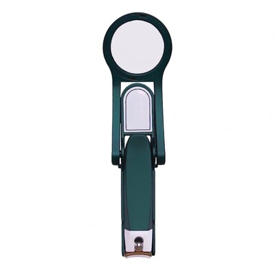 Φορητό ψαλίδι νυχιών Ψαλίδι νυχιών με μεγεθυντικό φακό Πρακτικό νυχοκόπτη κατά του πιτσιλίσματος με μεγεθυντικό φακό για ηλικιωμένους