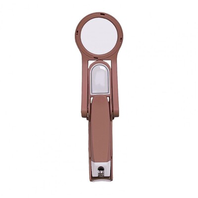 Φορητό ψαλίδι νυχιών Ψαλίδι νυχιών με μεγεθυντικό φακό Πρακτικό νυχοκόπτη κατά του πιτσιλίσματος με μεγεθυντικό φακό για ηλικιωμένους