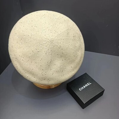 Jesen i zima 2024., nova baršunasta beretka sa šljokicama, ženski svestrani šešir koji naglašava lice, trendovski i moderan šešir