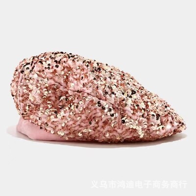 2023 m. blizgučiai beretės Rudens ir žiemos tapytojas Hat Street Visoms rungtynėms Hat Moterų vakarėlis Moliūgų kepurė Panamos kibiras Kepurė Зимняя Шапка